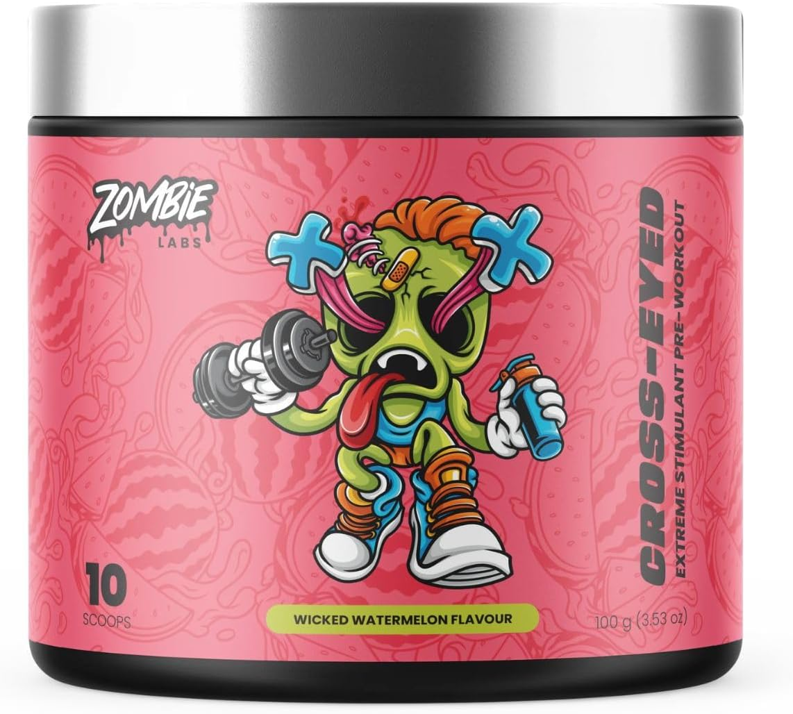 Zombie Labs Cross-Eyed Extreme Stimulant Pre Workout 10 Serves Watermelon image number 1