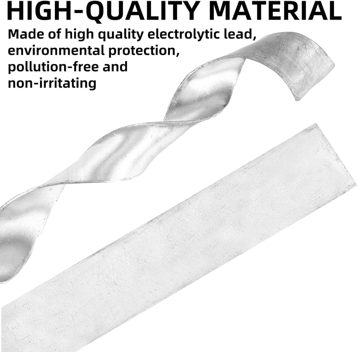 AIMALL 20PCS Lead Rolls for Competitive Fishing, 1Mm Thick Lead Leather Strips for Fishing Gear, Multi-Size Electrolytic Lead Roll for Balancing Weight, Easy-To-Use Fishing Tackle Accessories image number 2