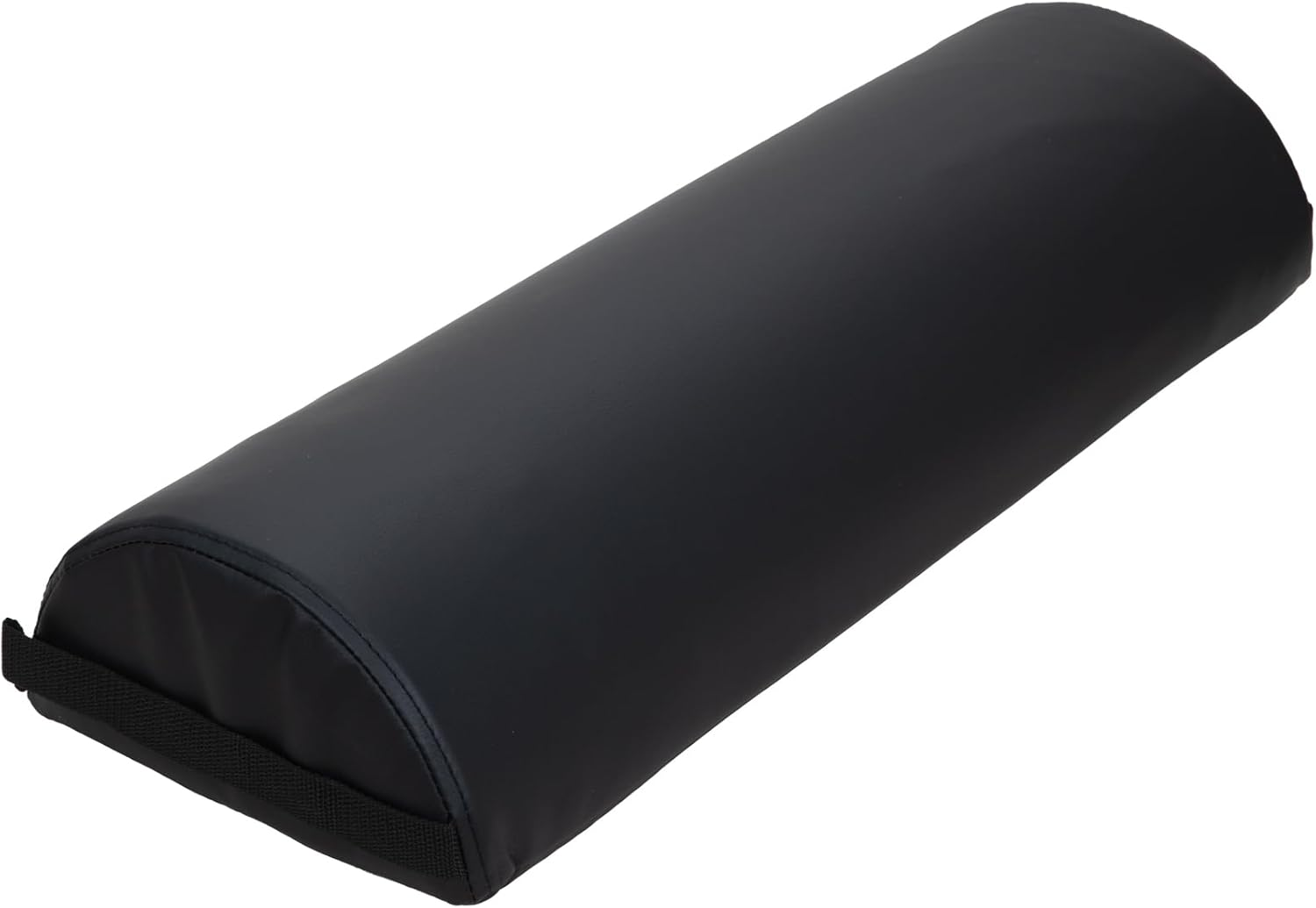 Forpro Premium Jumbo Half-Round Bolster Pillow for Massage and Yoga, Oil and Stain-Resistant, 9&rdquo;W X 4.5" H X 26&rdquo;L, Black, Black, 9&rdquo; W X 4.5" H X 26&rdquo; L