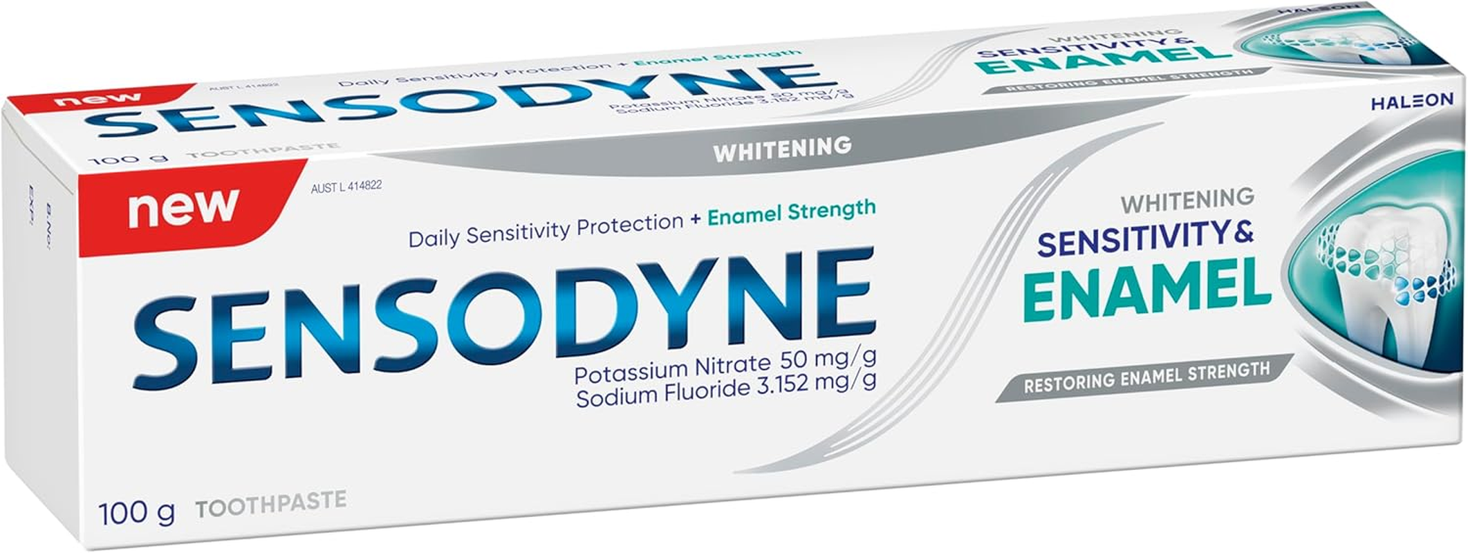 Sensodyne Toothpaste, Sensitivity & Enamel, Whitening, 100G image number 4