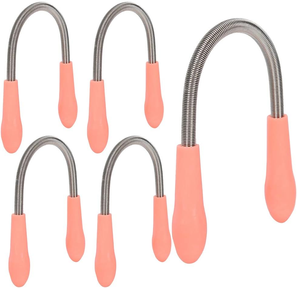 5 Pieces Facial Hair Remover, Portable Hair Remover Stainless Steel Spring Epilator for Women Chin Cheek Mustache Upper Lip Neck, Remove Unwanted Hair, Smooth Skin image number 5
