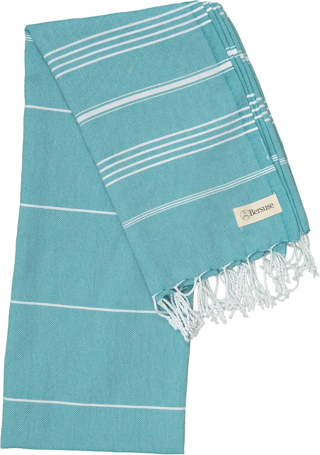 Bersuse 100% Cotton Anatolia Turkish Towel - 37X70 Inches, Aqua image number 6