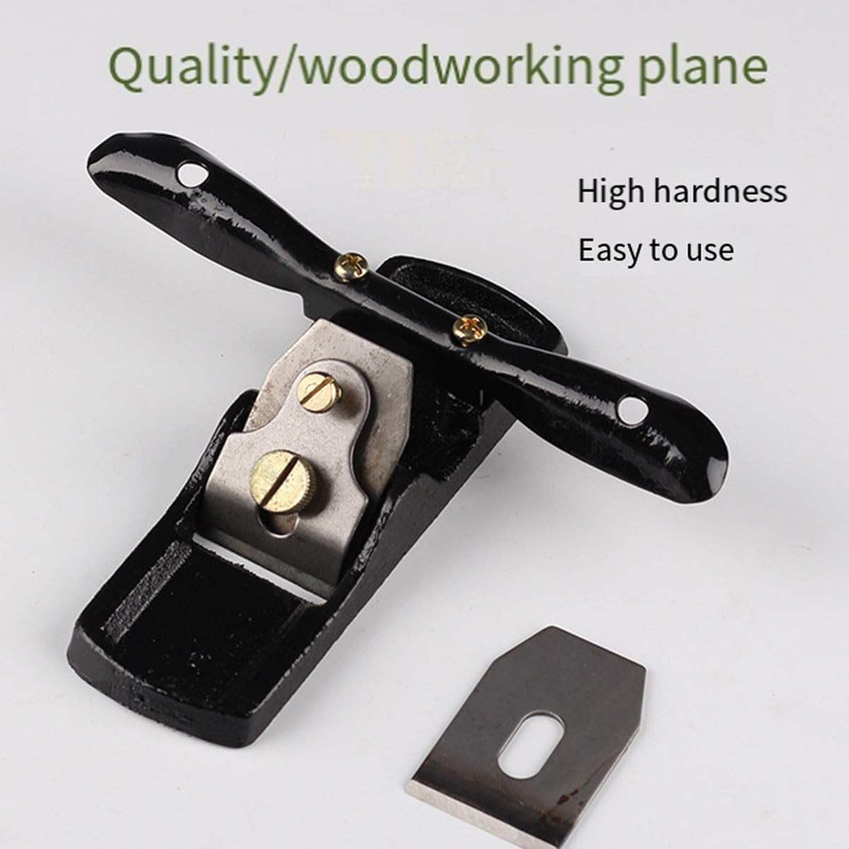 AIMALL Mini Cast Iron Wood Planer - Handheld 6.69 Inch Manual Trimming Planer with 2.28 Inch Blade, Small Flat Planer for Woodworking image number 3