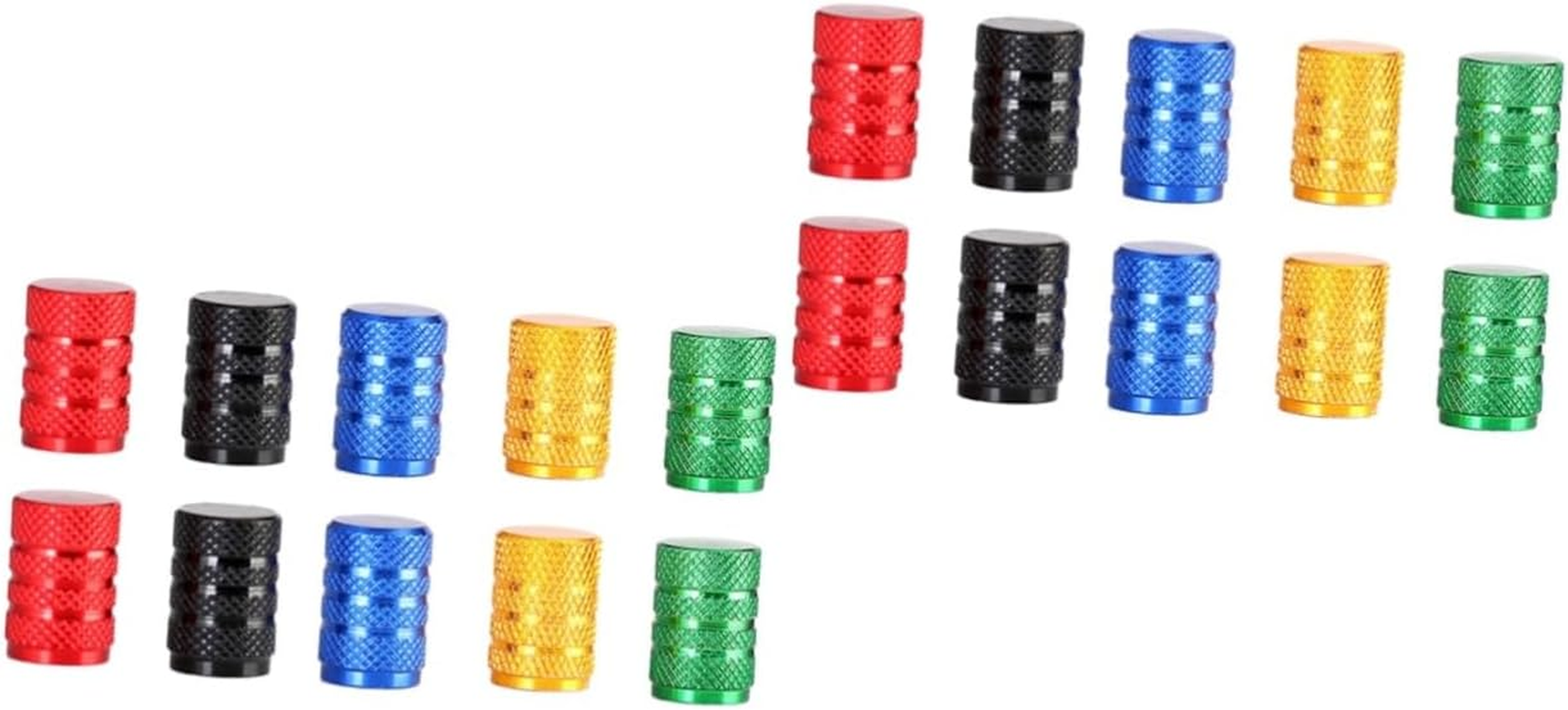 ULTECHNOVO 80Pcs Car Tire Stem Caps Aluminum Tire Wheel Rims Stem Air Caps Tyre Cover Screw Cover Suitable for Car Random Color