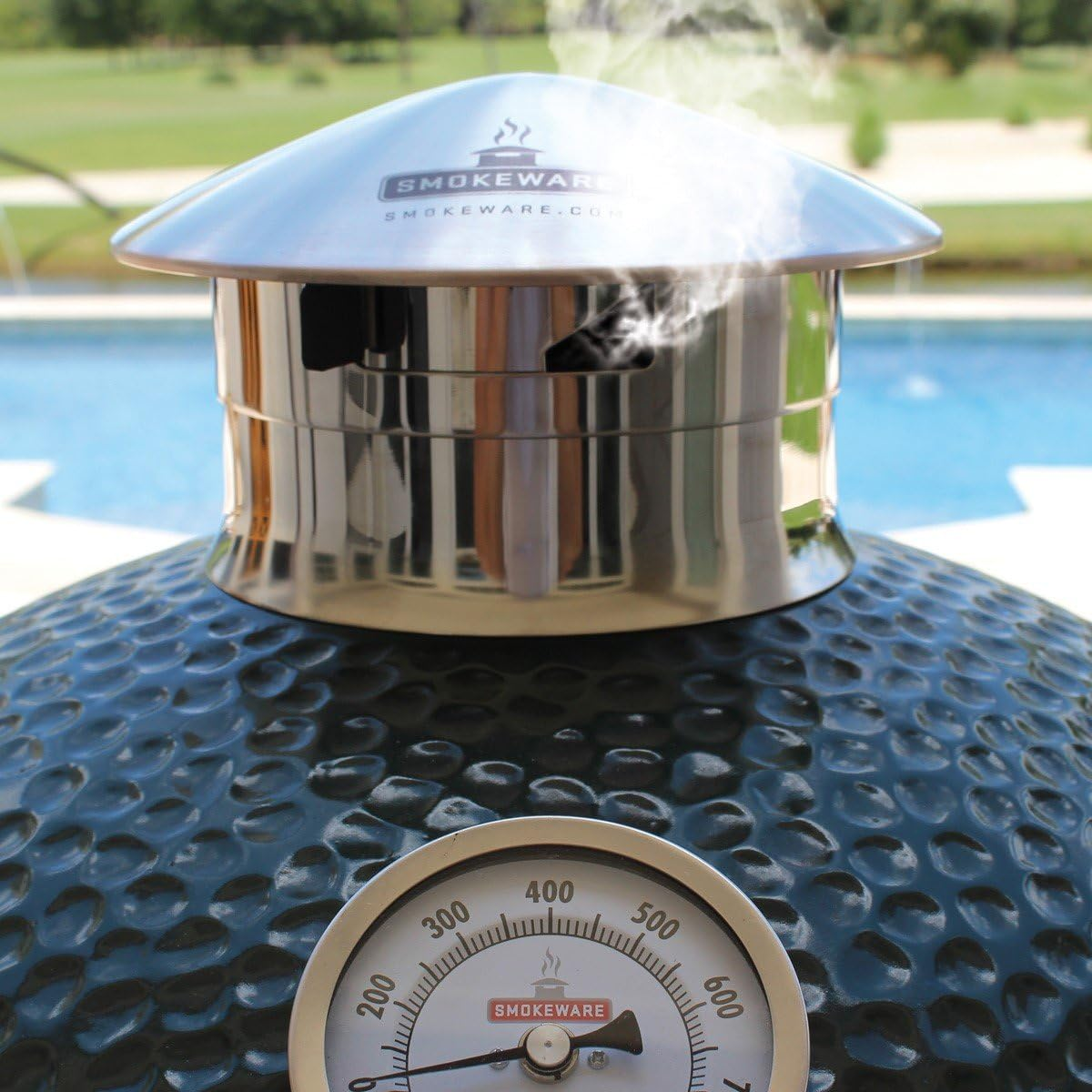 Smokeware All Weather BBQ Chimney Vent for Kamado Joe Classic Series 1, 2 and 3 and Big Joe Series 1, 2 and 3 image number 1