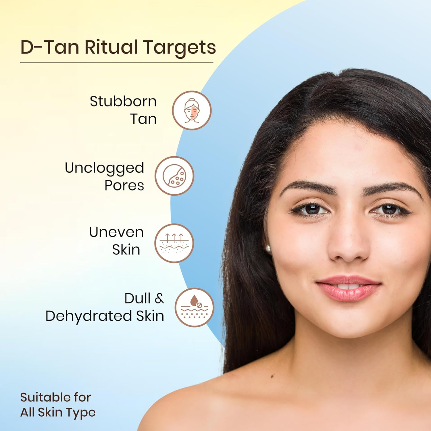 OZONE D Tan Trio (D Tan Cleanser 250G + D Tan Scrub 100G + D Tan Face Pack 100G) (3 Items in the Set)