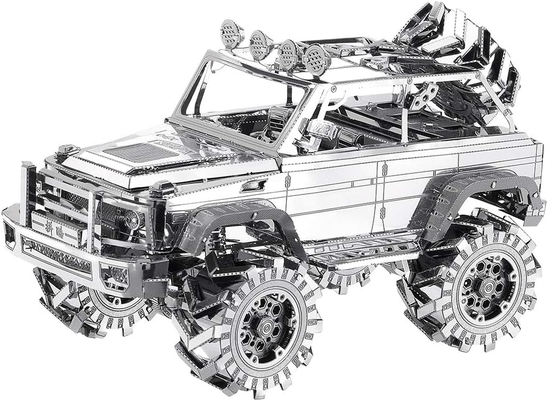 Piececool 3D Metal Puzzle Car Model Kits, American Hummer H1 Military Vehicle Models Kit, Brain Teaser DIY Metal Model Building Kits for Adults Teens Stress Relief Toys, Best Gifts for Son Dad, 78Pcs