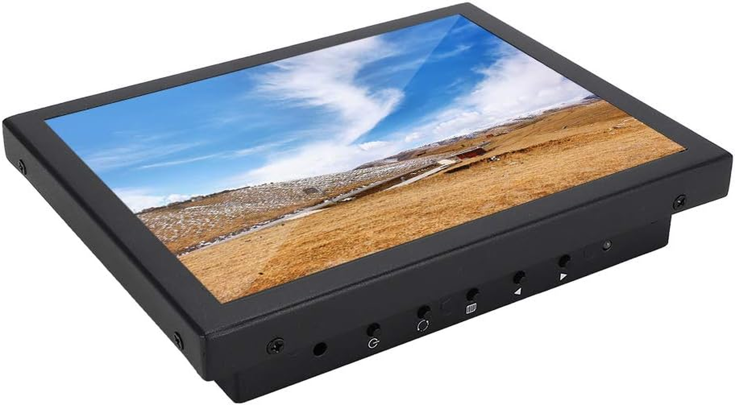 8 Inch LCD Monitor, Small LCD Color Video Monitor Screen Support VGA/BNC/AV Input Suitable for PC, CCTV, CCTV, Video Camera, Computer Etc (AU Plug) image number 1