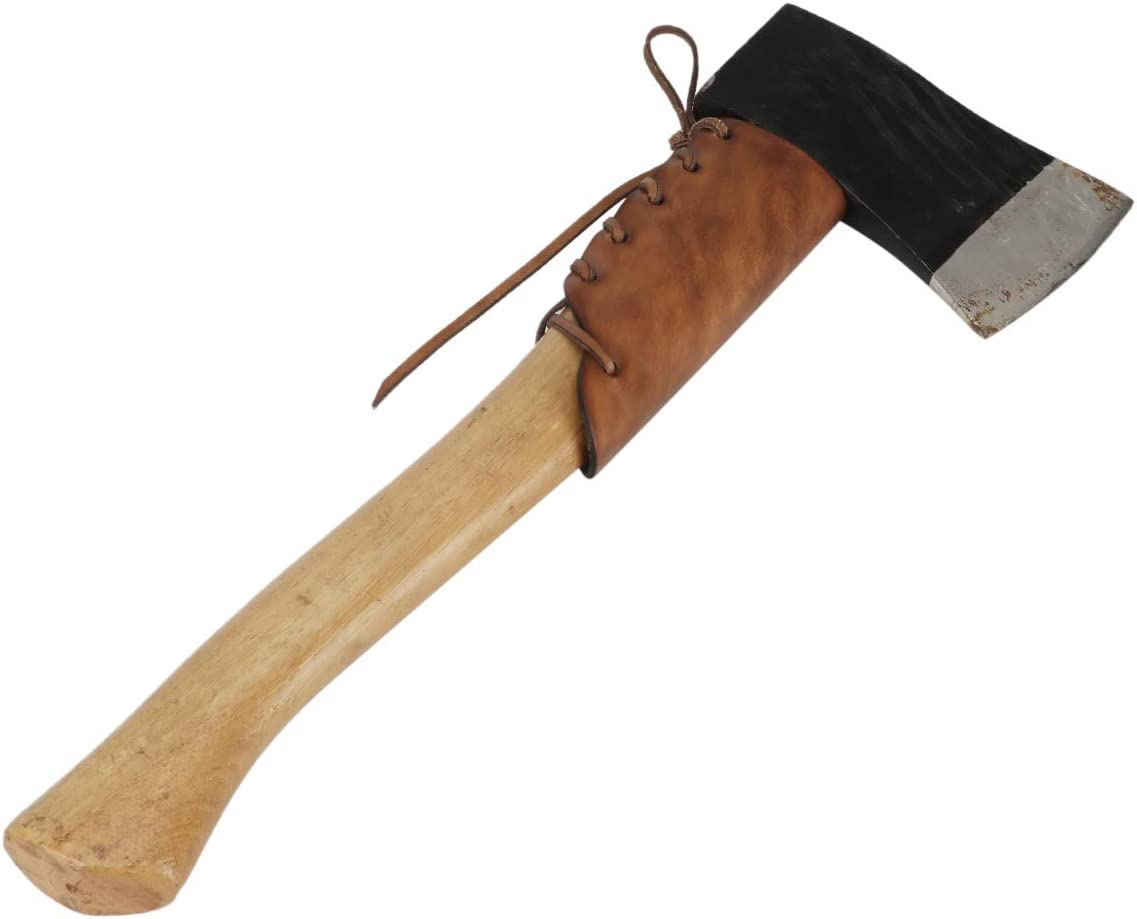 TOURBON Leather Axe Handle Protection Covers - Vintage Brown image number 2