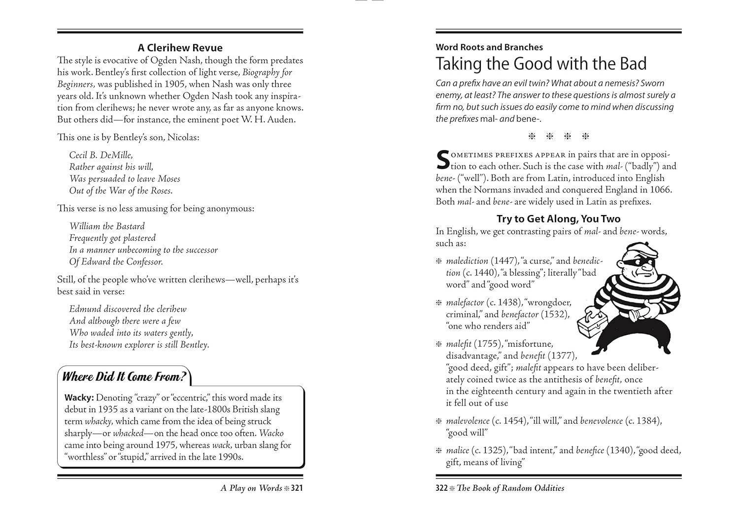 The Book of Random Oddities: Big Book of Words, Language & Etymology Fascinating Facts & Wordplay Hardcover Gift for Trivia Buffs, Word Lovers, Adults & Dad image number 3