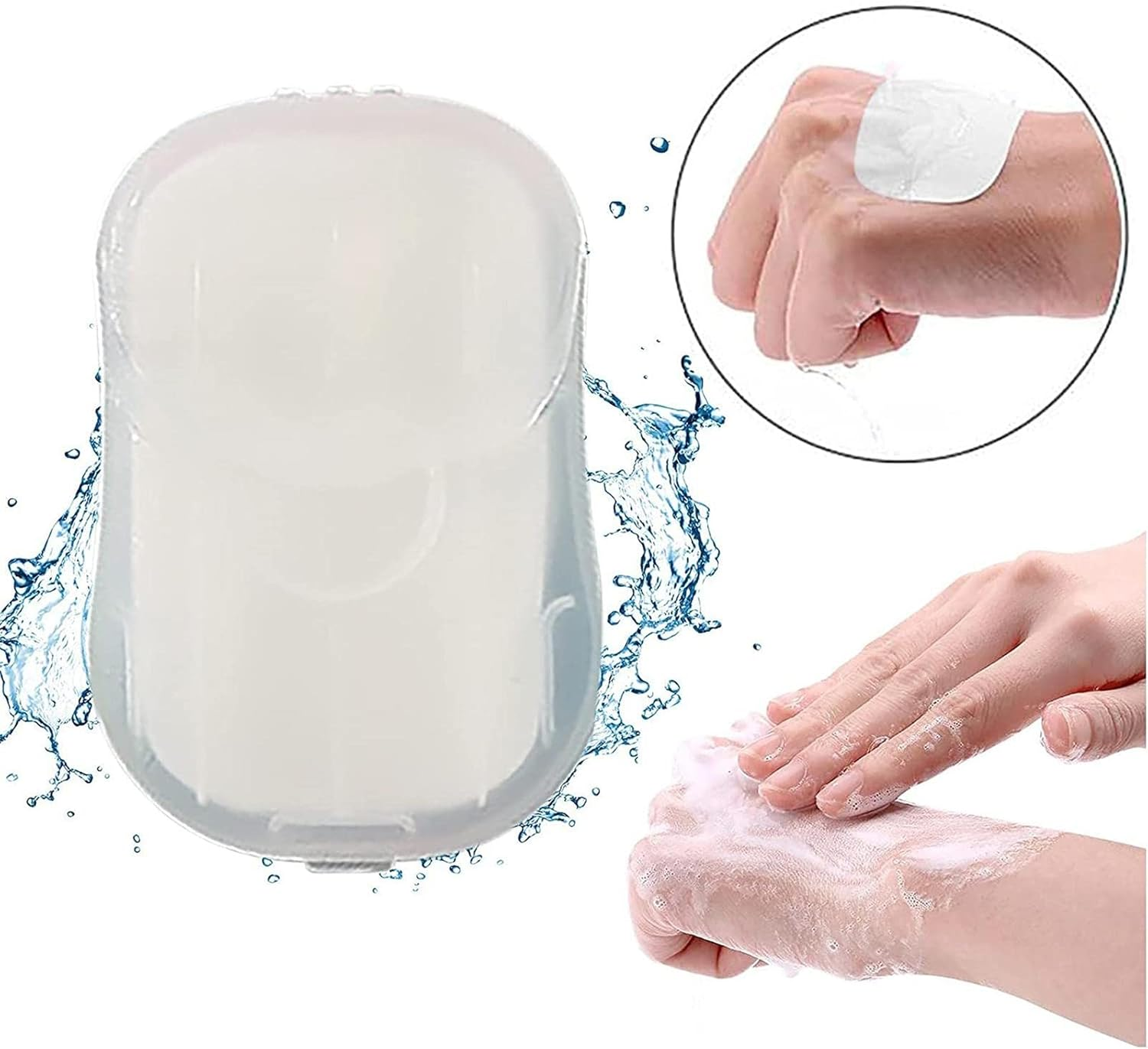 Soap Sheets for Traveling - 50- Travel Soap Paper Sheets,Hand Washing Scented Paper Soap, Foaming Soap for Indoor, Outdoor, Travel, Camping image number 4