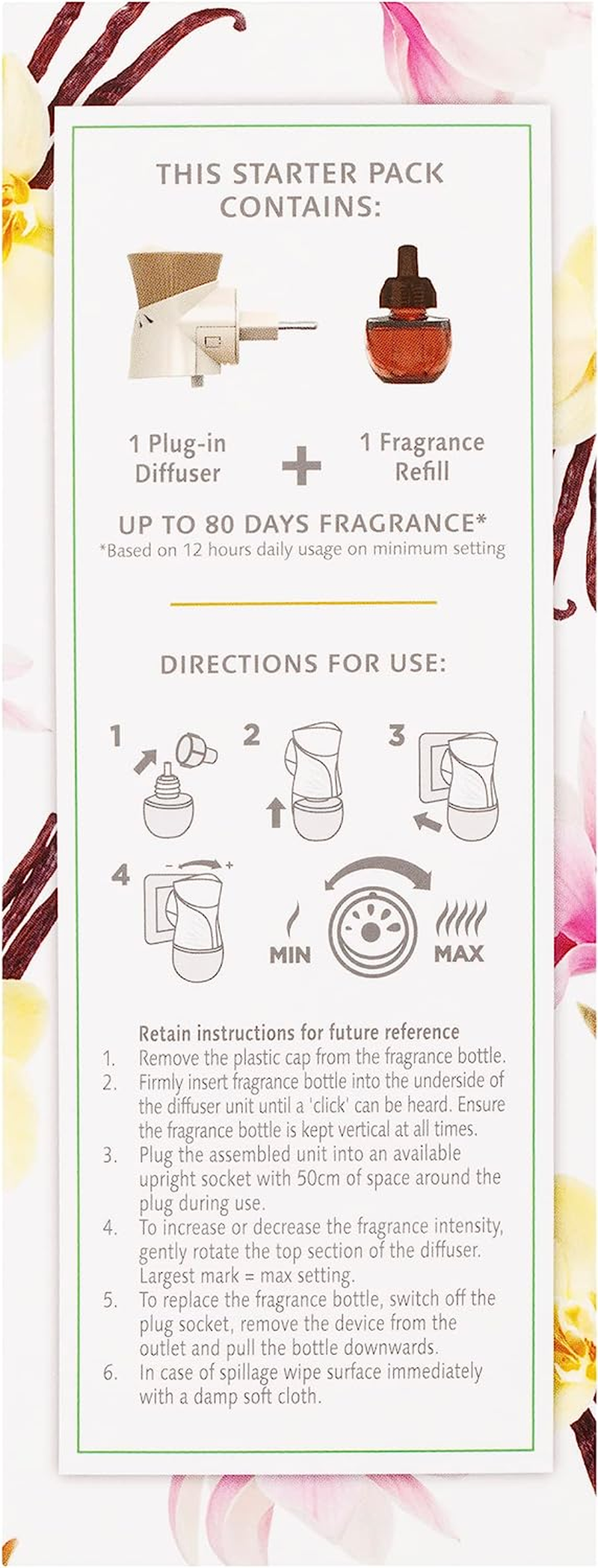 Botanica Liquid Electric Diffuser, Vanilla & Himalayan Magnolia, Device + Refill, 19Ml image number 4