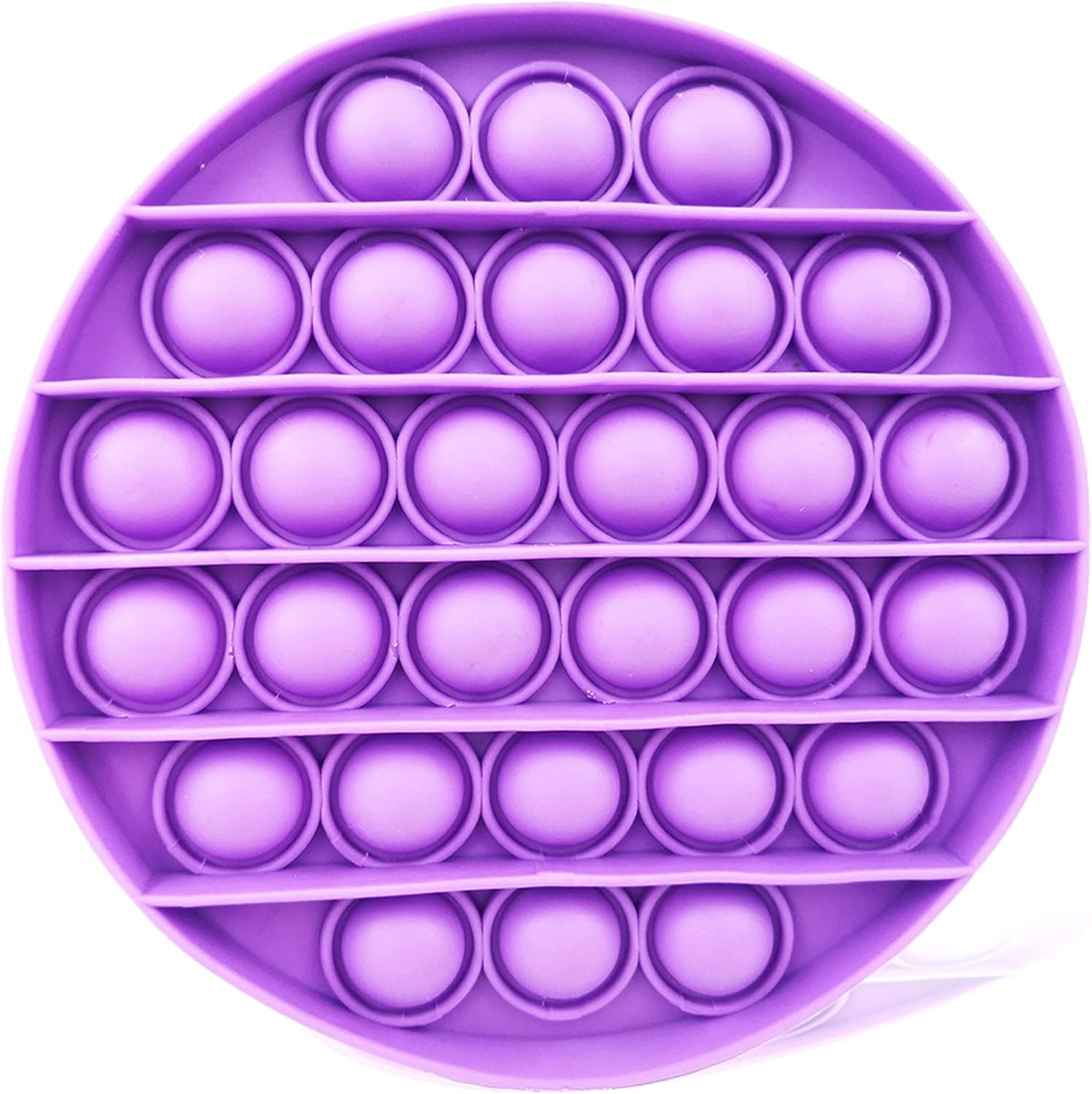 Ellostar Push Pop Bubble Sensory Fidget Toys Pop Stress Reliever Silicone Squeeze Toy Tactile Logic Game, Great for Kids and Adults (Purple) image number 6