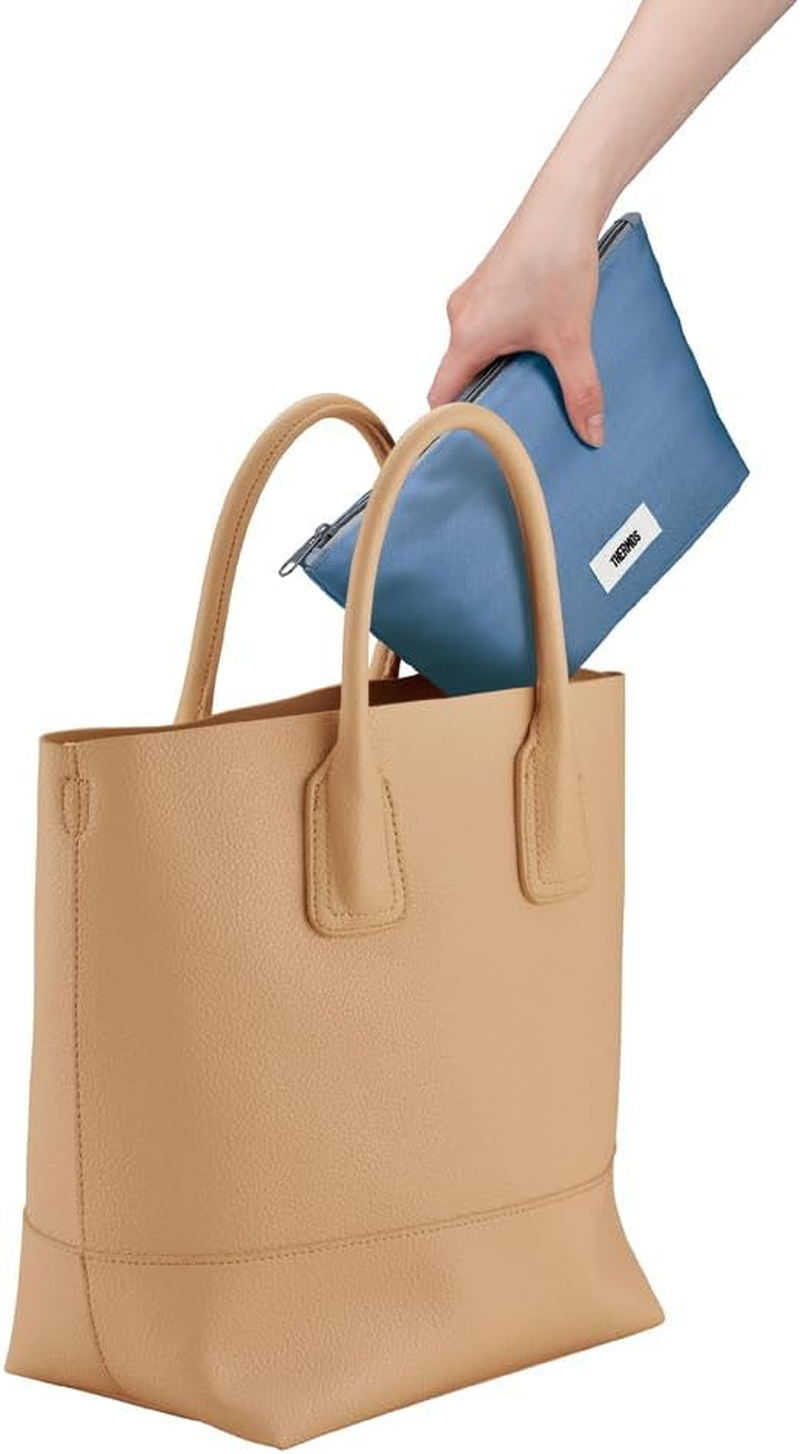 Thermos DSA-605W GNV 2-Tier Slim Fresh Lunch Box, 21.8 Fl Oz (635 Ml), Gray Navy - Yellow Pink image number 7