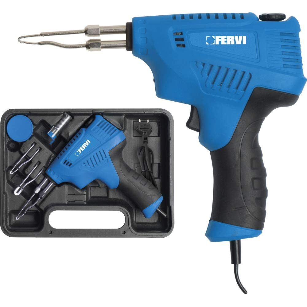 Fervi 0443 Multi-Function Soldering Iron 200W 230V Cyan/Black image number 1