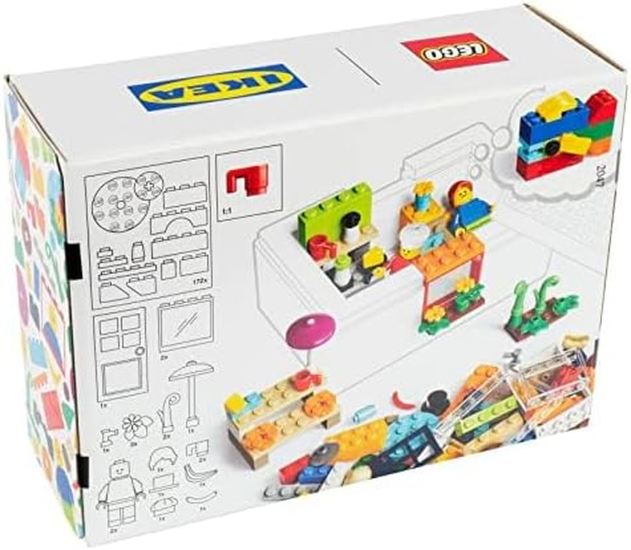 Ikea BYGGLEK 201-Piece &reg; Brick Set with Figures, Mixed Colours, 204.368.88 image number 1