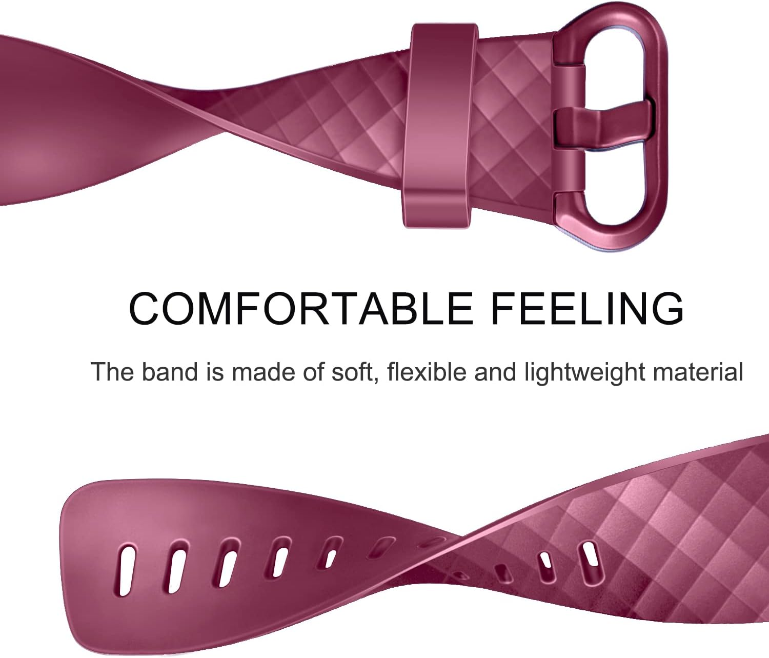 [4 Pack]Sport Bands for Fitbit Charge 4 Band & Fitbit Charge 3 Bands, Soft Silicone Adjustable Comfortable Replacement Wristbands Women/Men for Fitbit Charge 4 / Fitbit Charge 3 / Charge 3 SE image number 6