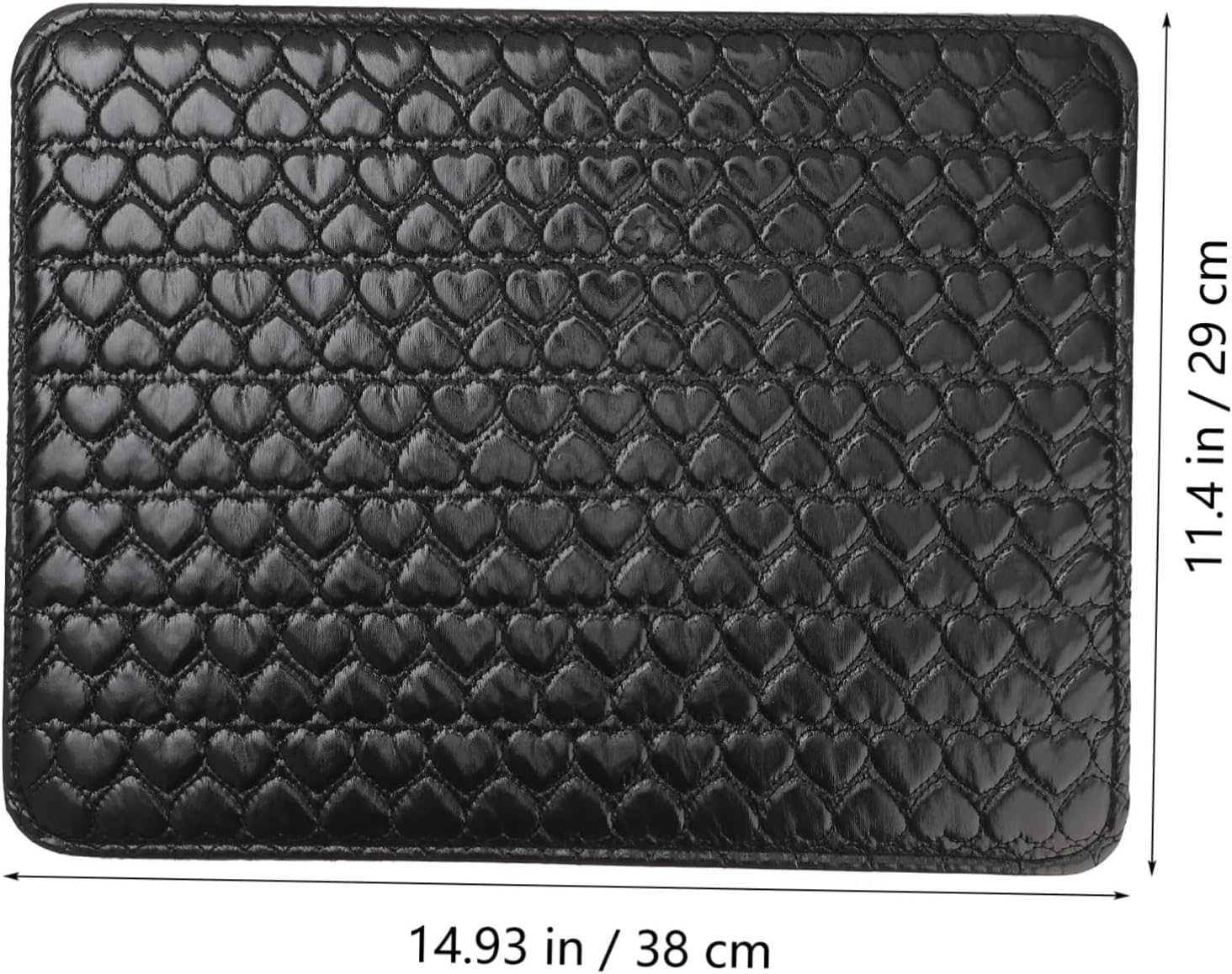 HEATSHAKING PU Leather Nail Art Hand Rest Cushion Comfortable Black Manicure Arm Pillow for Nail Techs Salon Home Use Detachable Washable Support Mat Training and Display image number 6