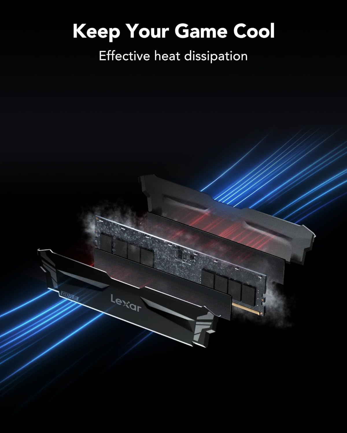 Lexar ARES RGB DDR5 RAM 32 GB Kit (2X16 GB) 7200 Mhz, 288-Pin UDIMM Desktop Memory, PC Gaming Computer Memory for XMP 3.0/AMD Expo, Empowered by SK Hynix, CL34-42-42-84, 1.4V image number 6