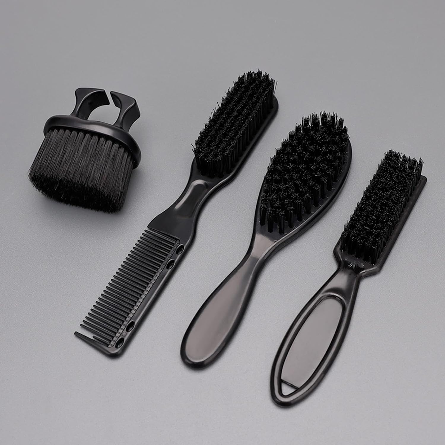 Eigell Barber Brush and Comb Set, Cleaning Hairbrush, Lightweight Professional for Salon Boyfriend Men, Normal Package