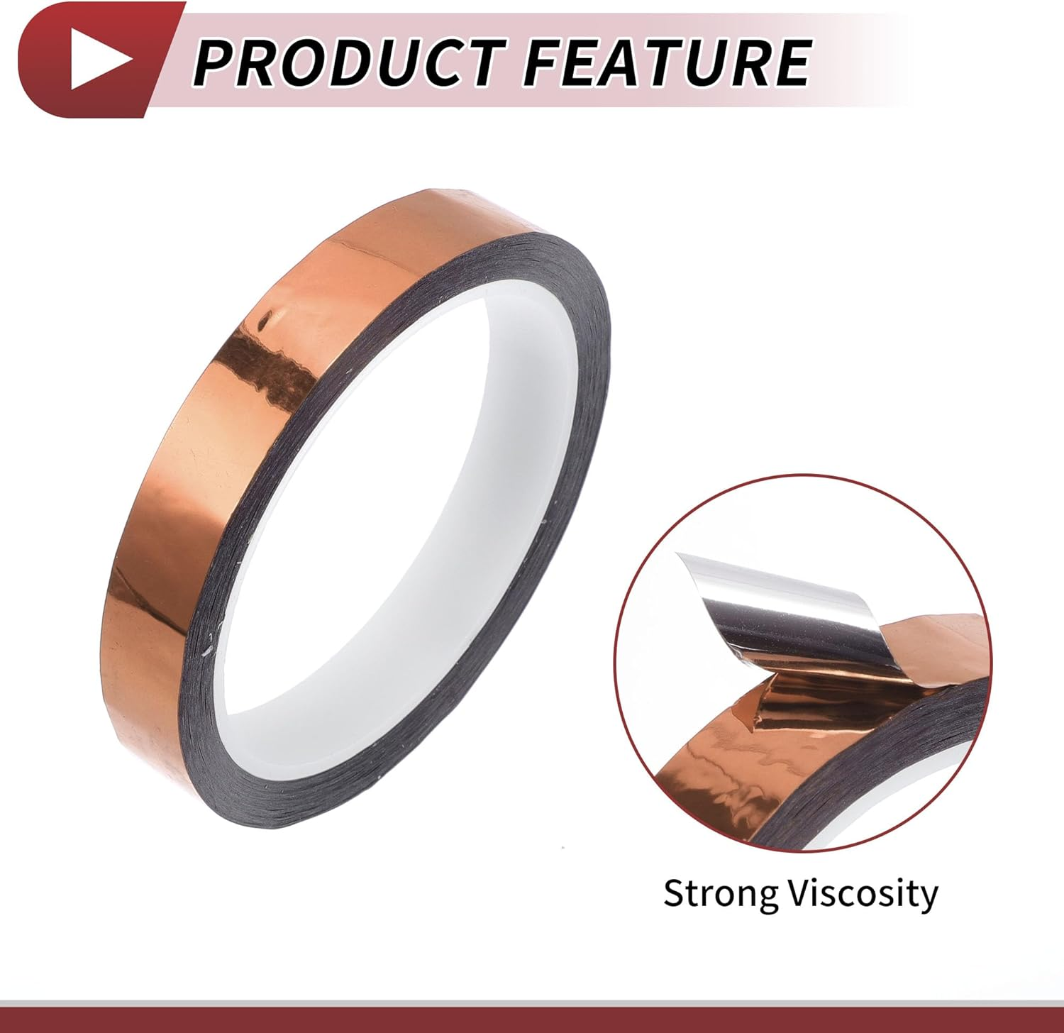 X AUTOHAUX Pinstripe Tape 164.04Ft X 0.59" Car Stripes Pinstripe Decals for Car, Motorcycle and Boat, Racing Stripes DIY Stickers Mirror Champagne 1 Pc image number 1