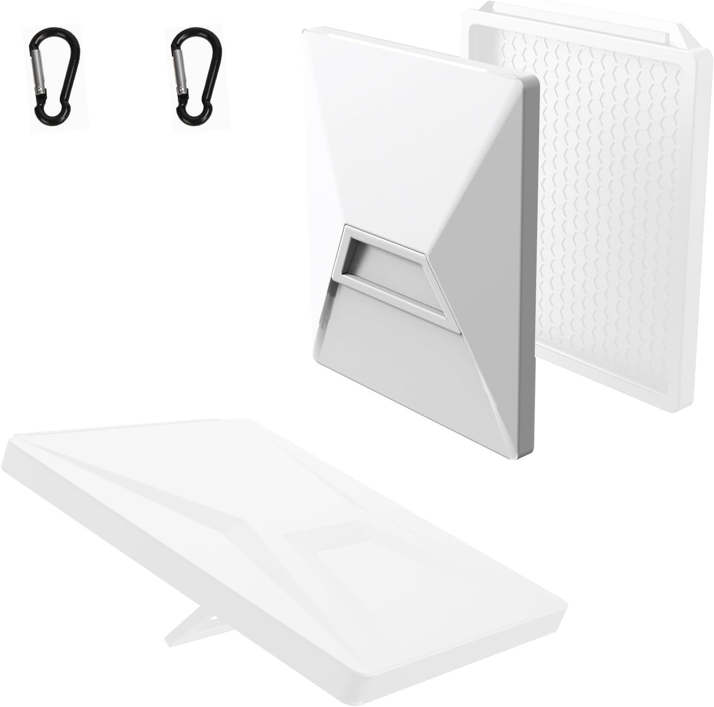 CKLHCFF Silicone Case Protect for Starlink Mini (White) - Black image number 3