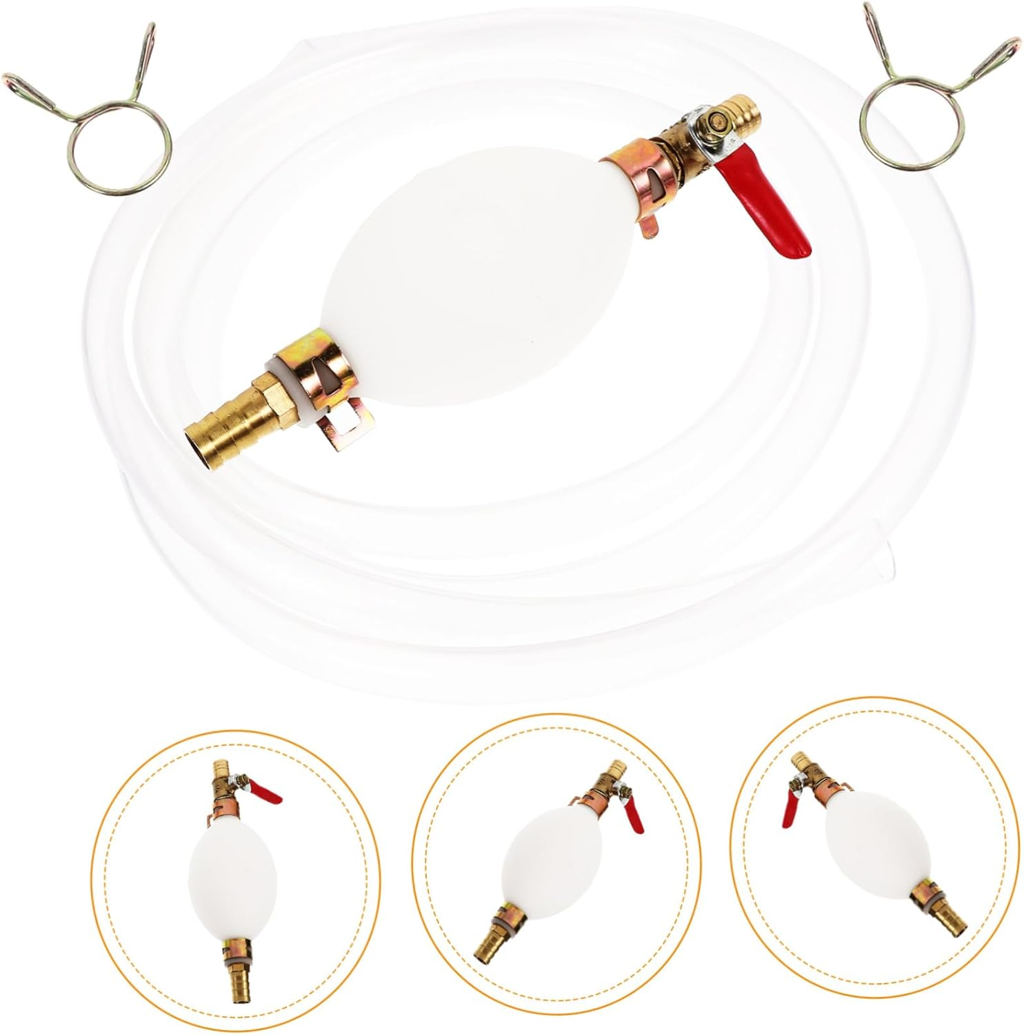 Truck Car Oil Tank Siphon Pump Manual Pump Petrol Conduction Hose Essential