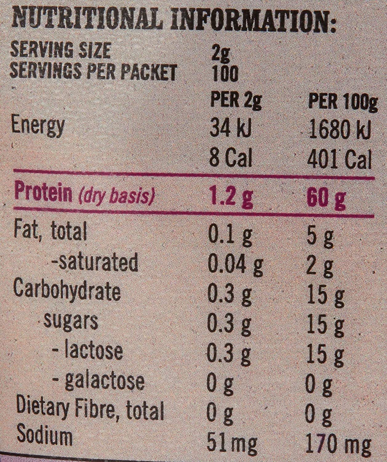 Protein Supplies Australia Pure Grass Fed Colostrum Powder 200 G, Pure, 200 G