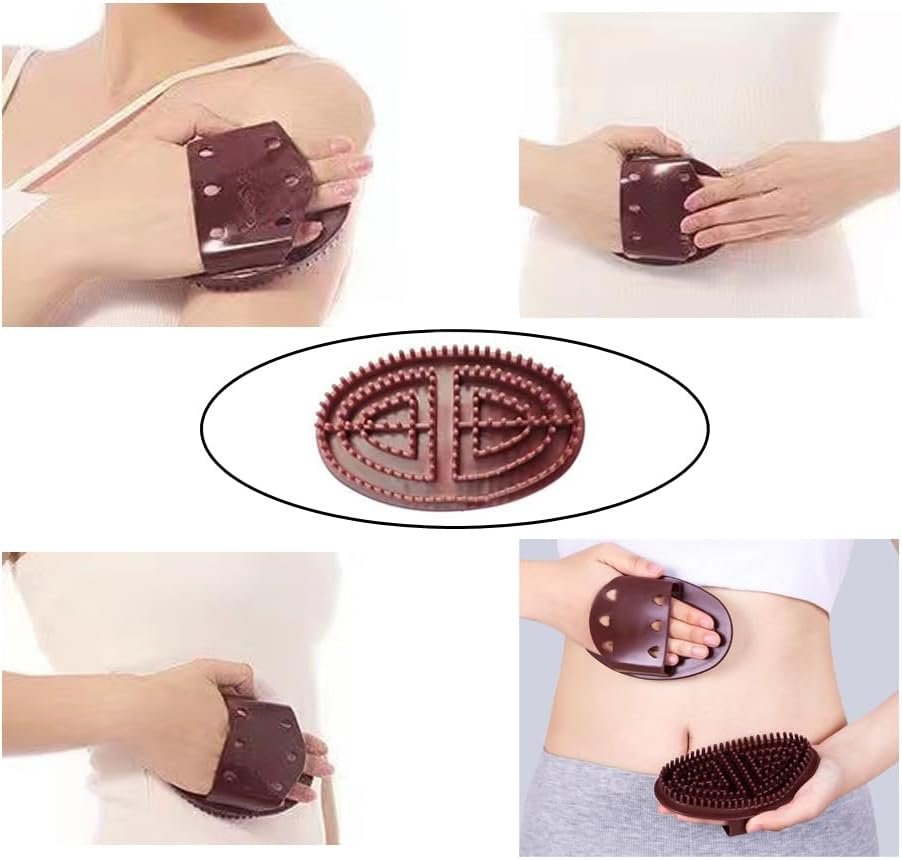 Deahea 2 Pack Meridian Massage Brush Massage Therapy Tool Anti-Cellulite Meridian Massager Comb Meridians Brushes Scrubber for Cellulite Remover Oil Lymphatic Drainage Massage Oil Body Shaping image number 5