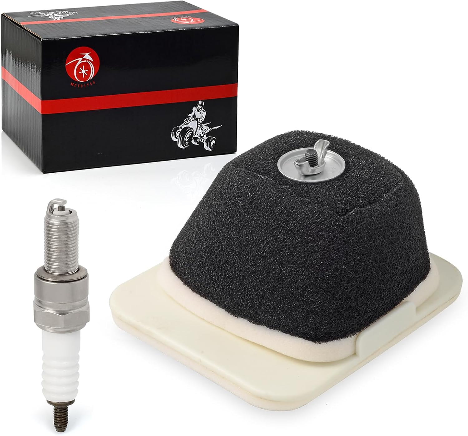 Air Filter Element Assembly & Spark Plug for YAMAHA TTR125 TTR-125 E L LE 2000-2024 5HP-14450-00-00 image number 1