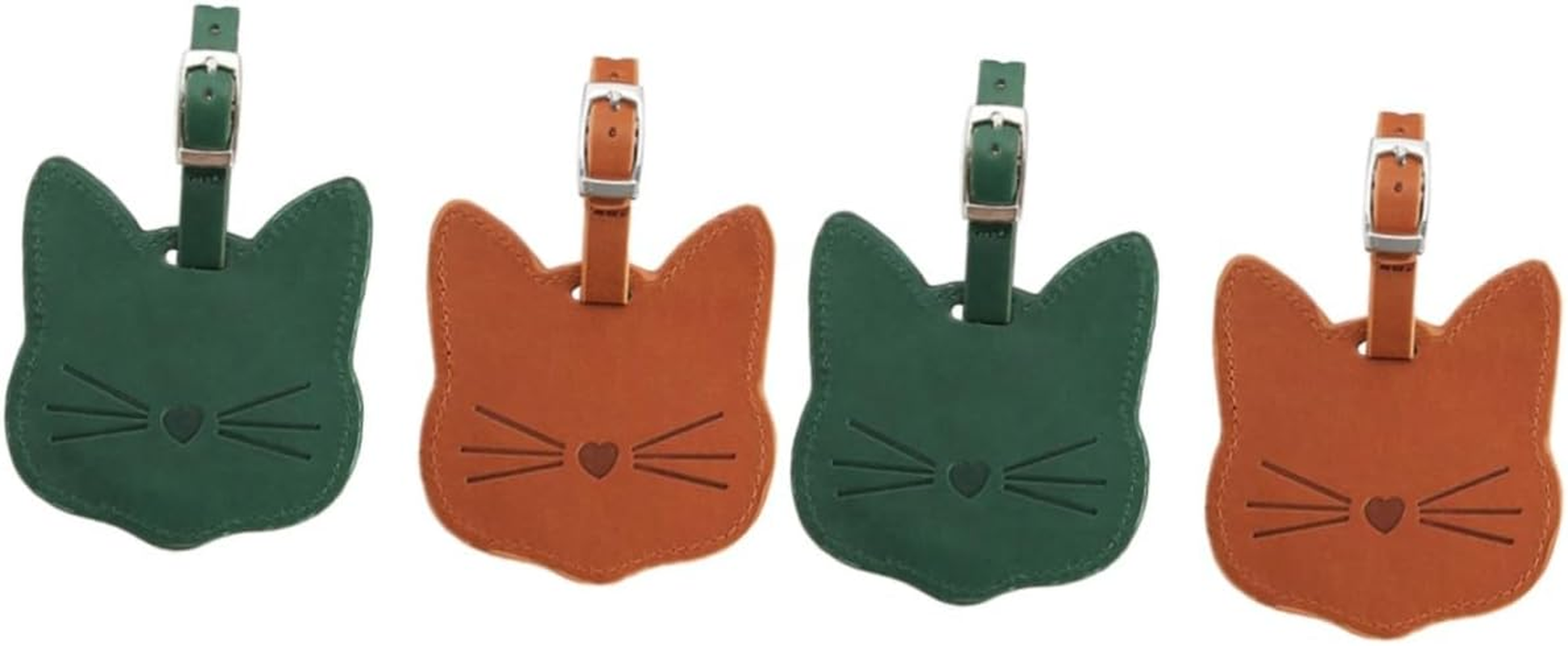 SHERCHPRY 4 Pcs Leather Luggage Tag Leather Suitcase Luggage Tag for Suitcases Travel Tag Leather Suitcase Labels Luggage Bag Tags Travel Id Tags Leather Luggage Tags Pu Leather Ceramic Tile