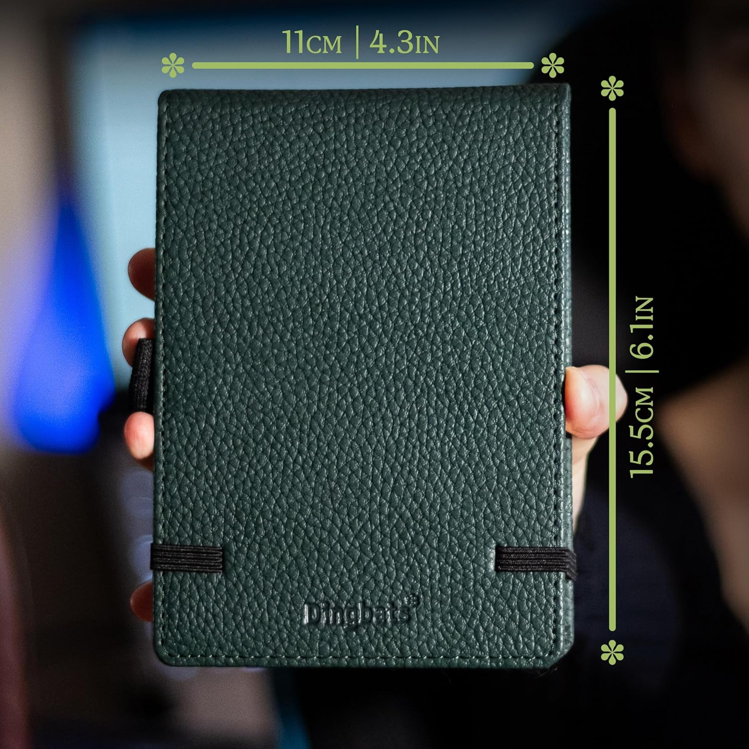 Dingbats A6+ Wildlife Green Deer Reporter Notebook - Plain Instead of Dingbats A6+ Wildlife Green Deer Reporter Notebook - Graphed image number 6