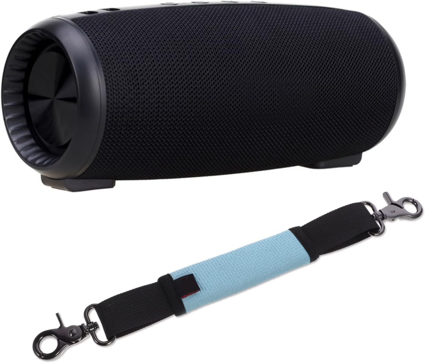 Veemoon Wireless Speaker Handle Strap Durable Removable Carrying Strap for Resistant Design for Outdoor Travel and Everyday Use Stylish Webbing with Hook - Black image number 4