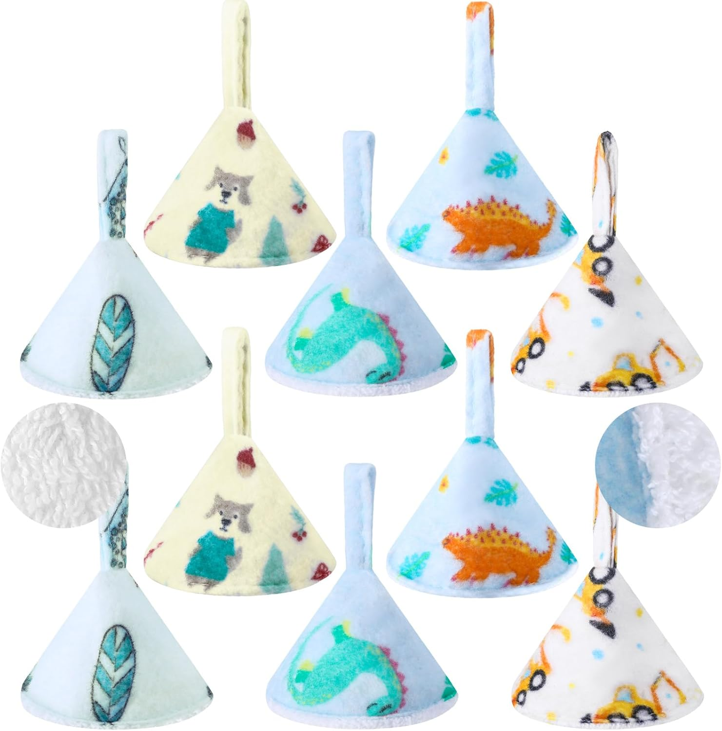 Suhine 10 Pcs Baby Boy Pee Shield Diaper Changing Accessory Reusable Pee Covers Baby Boy Cap (Classic with Lanyard)