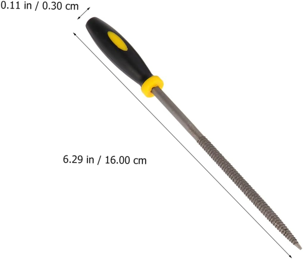 SHINEOFI 6Pcs Wood Rasp File Set Comfortable Handles Mini File for Woodworking Farriers Rasp Cutting Tool