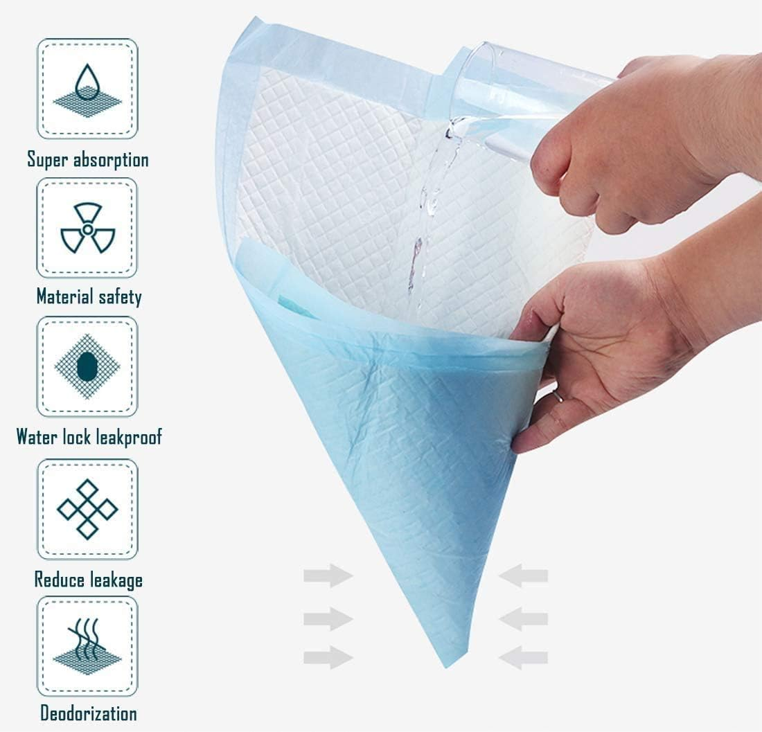 BPS Training Pads for Dogs and Cats (Pack of 15, 40 X 50 Cm, Blue, Polyethylene, Cellulose) image number 3