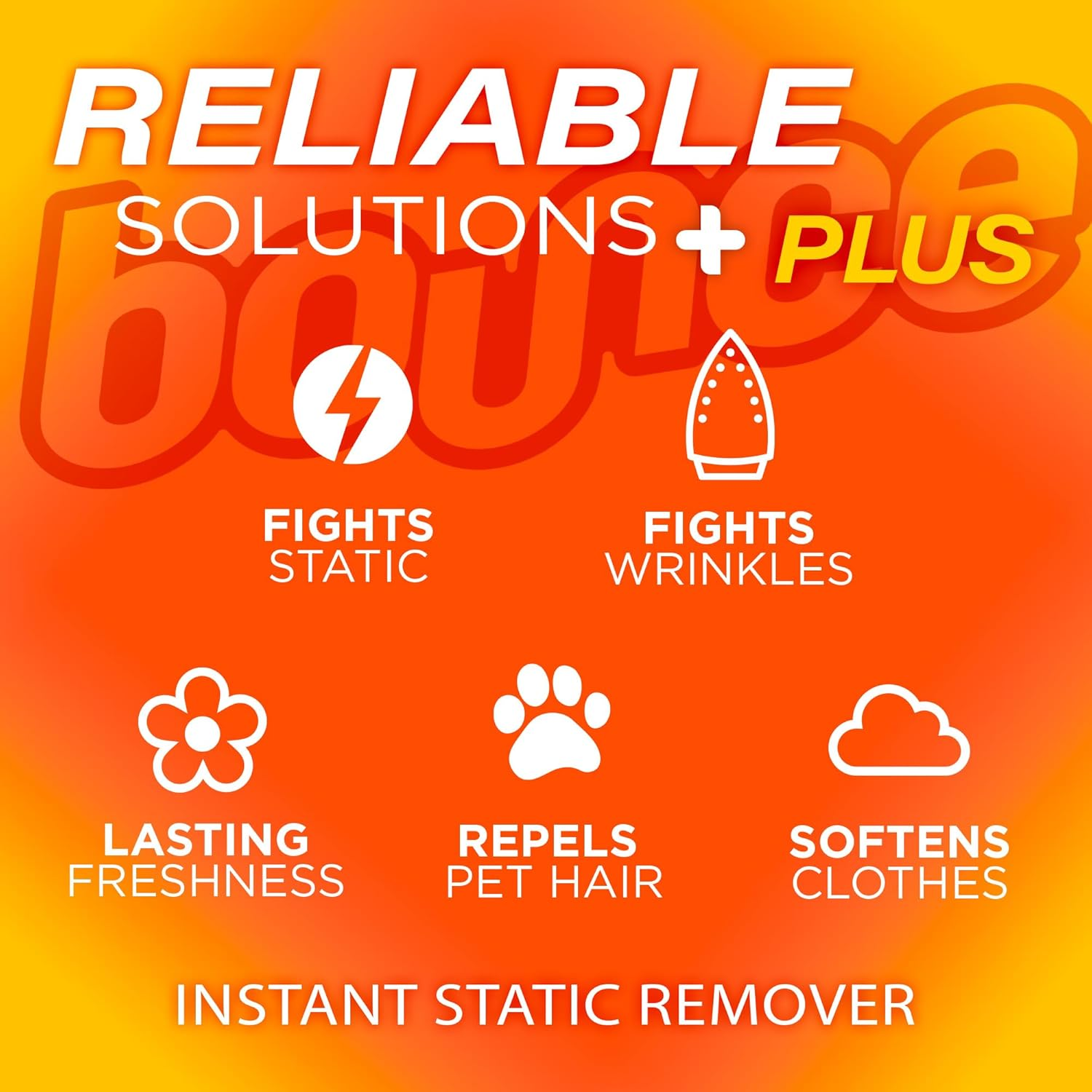 Bounce Rapid Touch-Up 3 in 1 Wrinkle Releaser Clothing Spray - RELEASE WRINKLES - Eliminates Odors & Freshens - Removes Static - TSA Approved Travel Size 3 Oz Pack of 3 image number 1