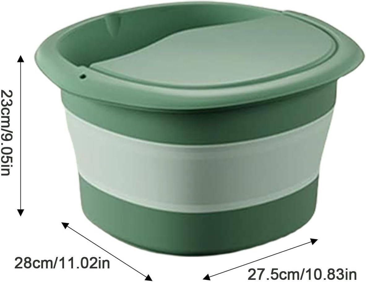 Bucket for Soaking Feet - Foldable Foot Washing Basin Tub with Thermal Insulation - Pedicure Soak Tub for Feet Bath, Washing Face, Washing Towels, Washing Clothes image number 2