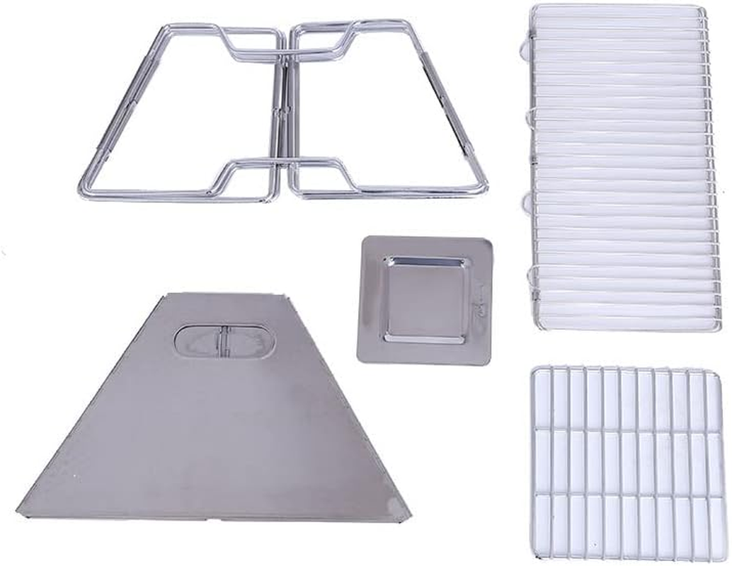 Fire Pit Charcoal BBQ Grill Camping Cooking Outdoor Portable Stainless Steel Stove image number 4