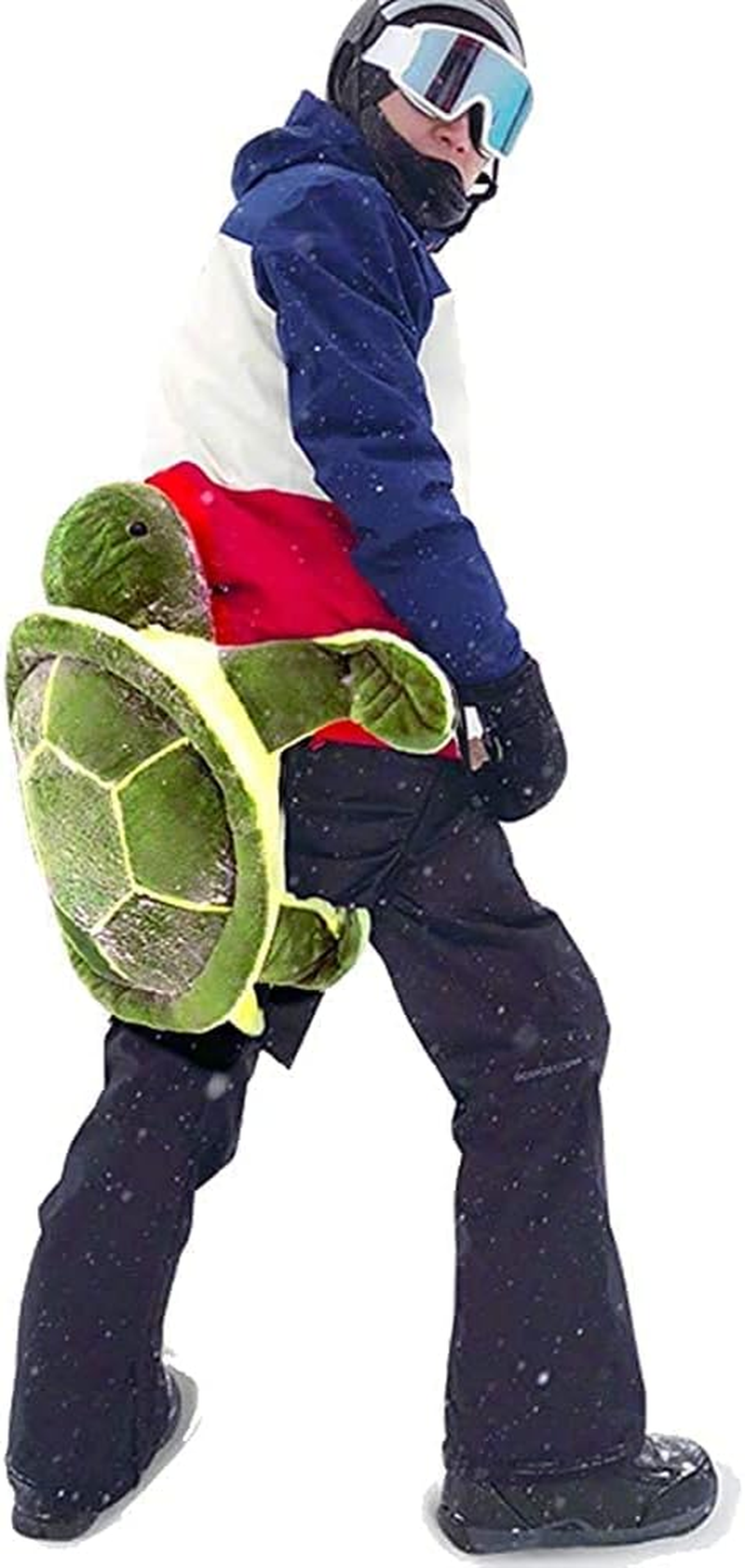Elegeet Protective Gear for Skiing Skating Snowboarding Cute Turtle Tortoise Cushion (Red, Large)