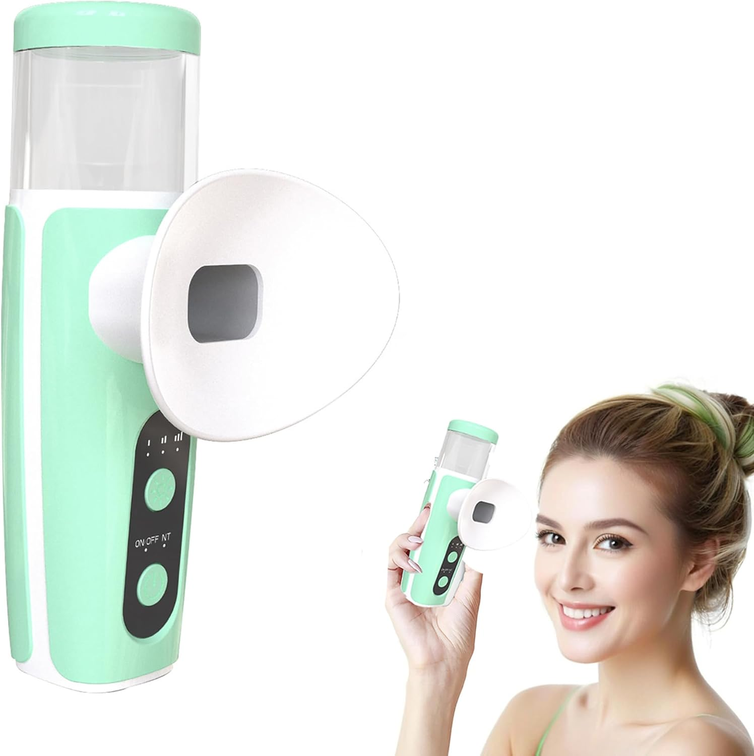 Eye Steamer for Dry Eyes,Heated Eye Mist Sprayer,Eye Treatment, Portable Heated Eye Masks,Mini Eye Moisturizing Cleaning Soothing Steamer,Electric Eye Mist Sprayer with Warm Compress for Home & Travel (Yellow)