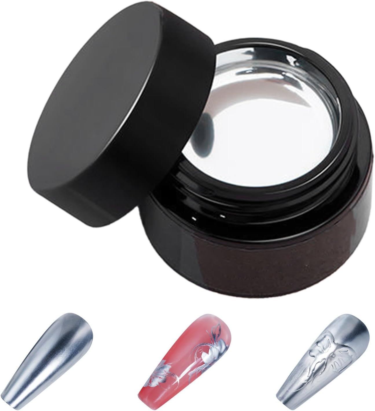 Metal Mirror Gel Liner - Glossy Metal Mirror Liner Gel Nail Polish - 10G Mother Wife Girlfriend Home Salon Manicure Tool for Travel, Dating image number 5