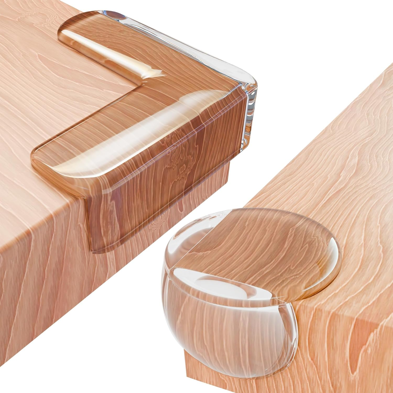 Corner Protectors - 20 Pack Baby Proofing Table Protector | Silicone Bumpers | Pre-Taped | Clear Kids Bumper | Safety Edge Proof | Cover for Sharp Table Corners | Child Protection | Plastic Guards image number 6