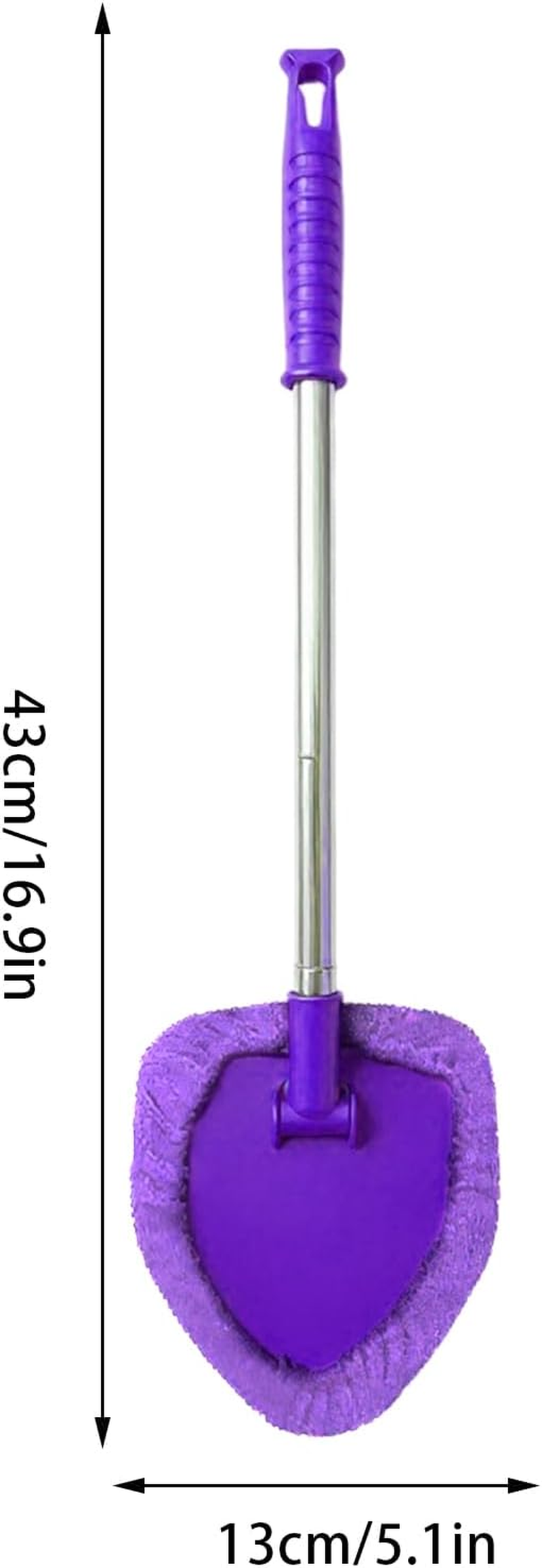 Windshield Cleaner inside - Soft Non Slip Compact Wiping Tool | Car Windshield Cleaner Tool - for Automotive Vehicle Trunk Home Indoor Garage Outdoor Father Friend