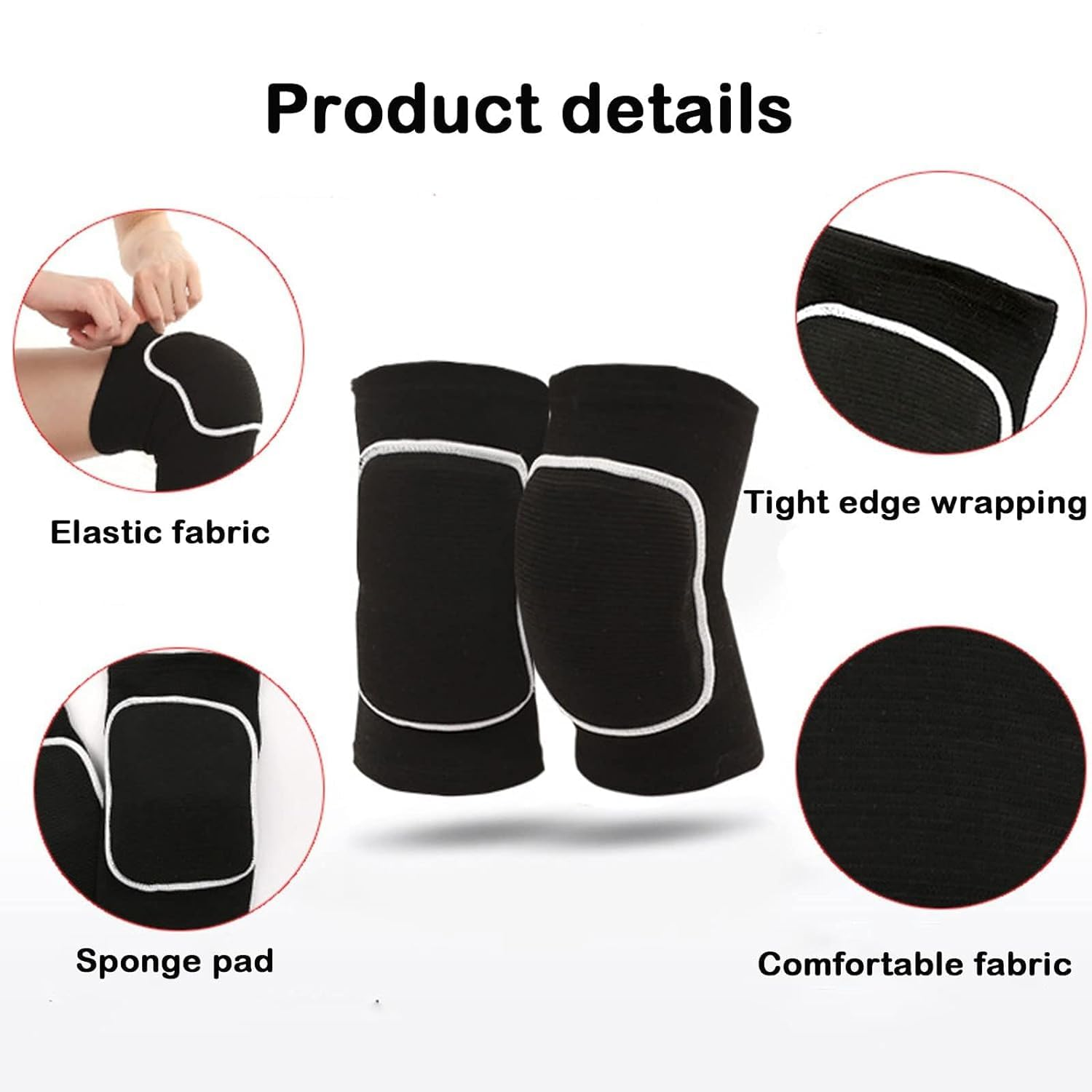Pair of Elbow Pads with Thickened Spongy Pads Breathable Elbow Wrap Arm Support Fitness Tendinitis Support Strap for Weight Lifting, Golf, Tennis, Dance - Non-Slip Design image number 3