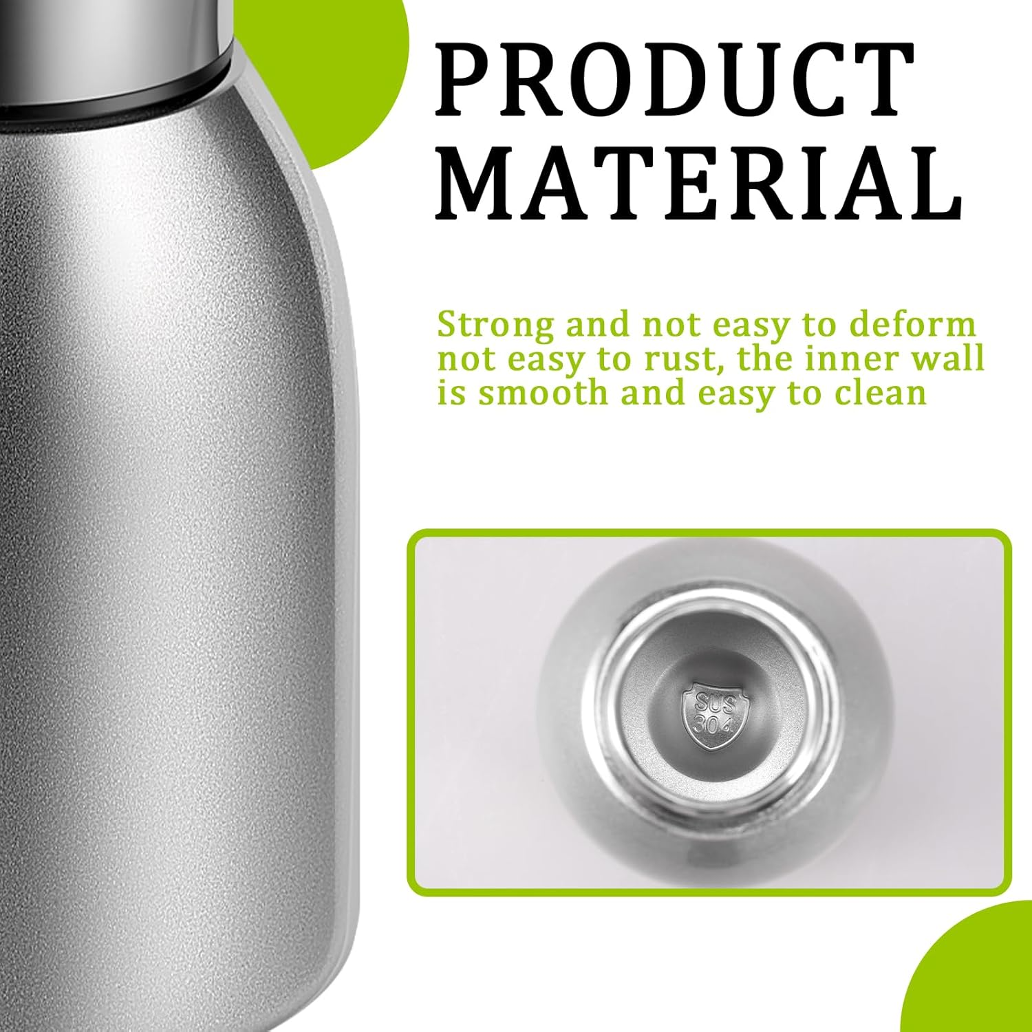 2 Pcs Mini Water Bottle, Mini Insulated Stainless Steel Bottle, 10Oz Insulated Water Bottle, Reusable Leak Proof Stainless Steel Thermos, Leakproof Travel Mug Portable for Home School Office Camping image number 1