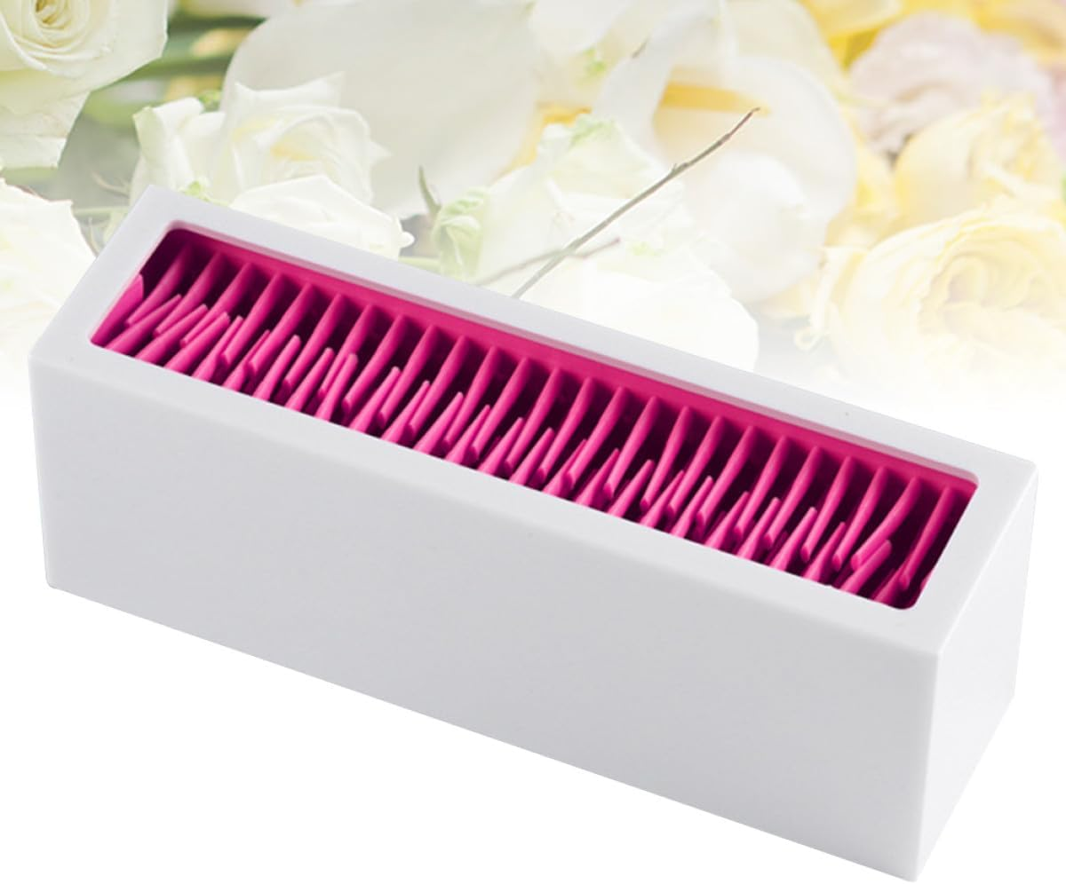 Zerodeko Makeup Brush Holder Cosmetic Brush Drying Rack Desktop Organizer Stand Portable Makeup Display Stand for Travel and Home Use, Random White Red or White Pink Color Random Color image number 3