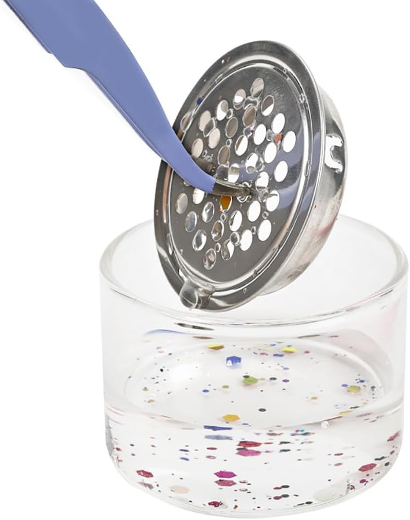 GSHLLO 2 Pcs Nail Brush Washing Cup Clear Nail Dappen Dish with Lid Glass Nail Brush Clean Cup Nail Powder Clean Jar Nail Art Liquid Dish image number 3