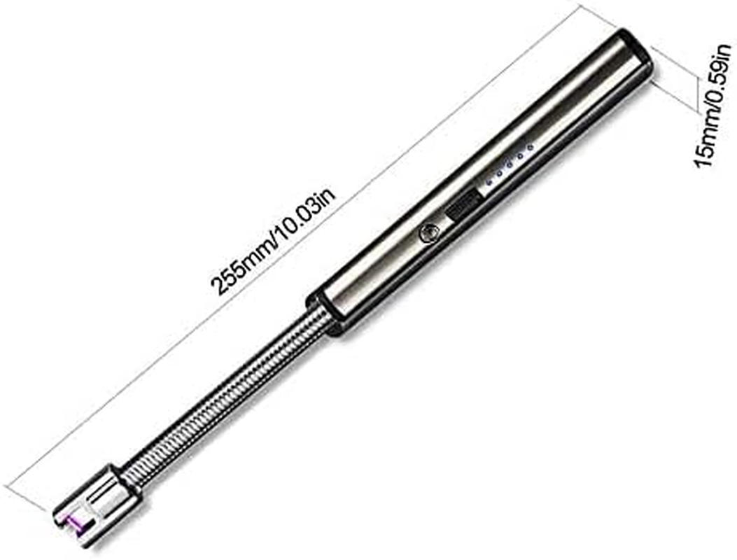 Kitchen ARC Flameless USB Kmest Lighter BBQ Windproof Portable Candle Rechargeable (Silver) image number 4