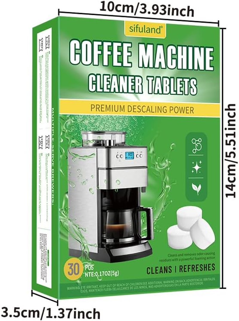 Bamynoir 30Pacs Espresso Cleaning Tablets,Compatible with Breville,Gaggia, Delonghi, Jura, Philips,Nespresso, Keurig - Universal Descaler for Espresso Machines image number 2